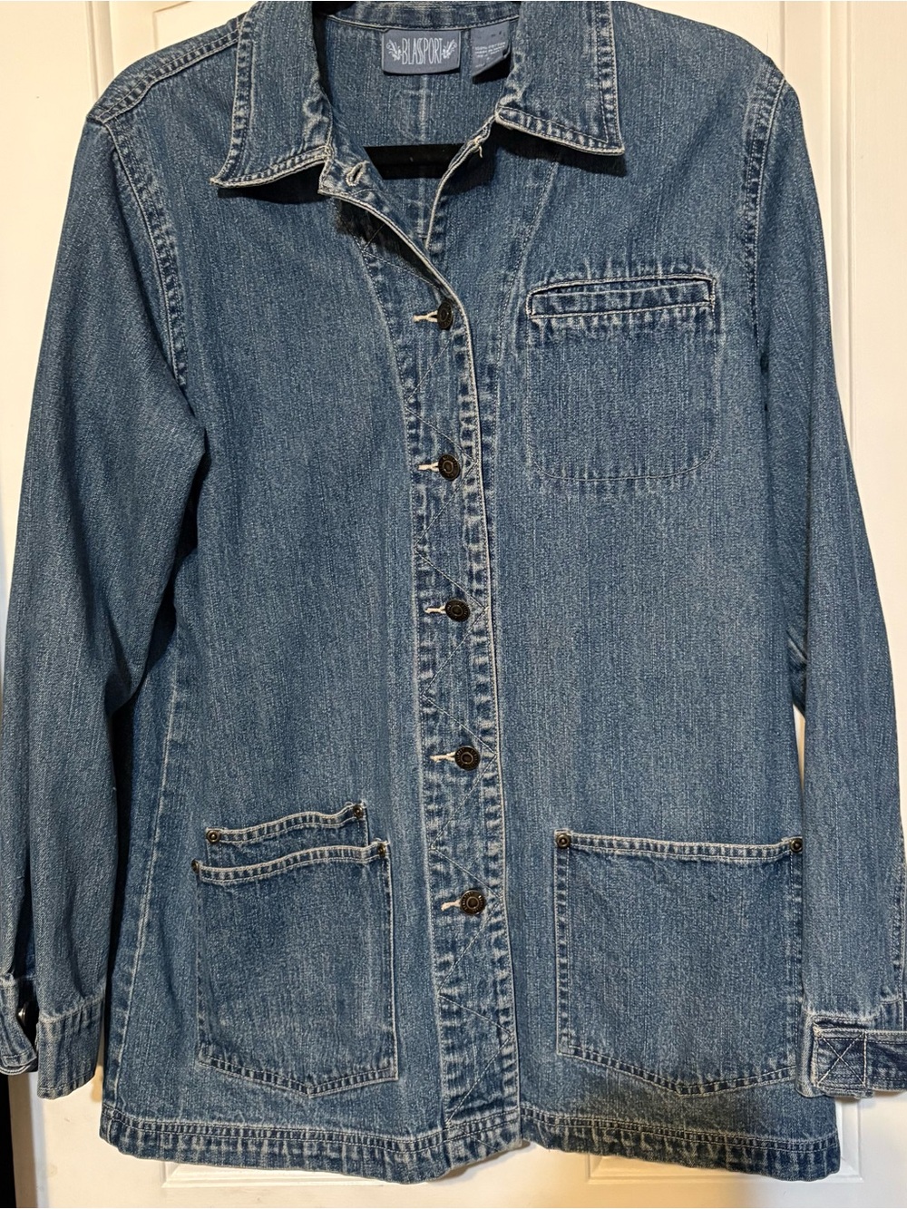 Harper Relaxed Blue Denim Jacket for Women